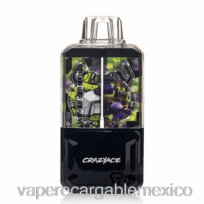 Vape Recargable Crazyace B15000 Desechable Fresa Kiwi